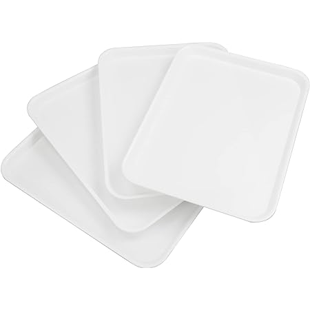 KB6 Kabi Plastic long White Catering Tray thin 