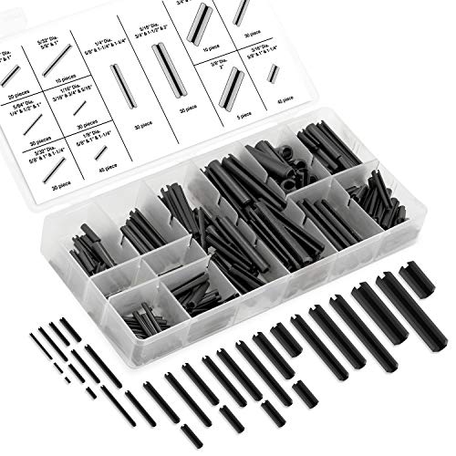 440 Pcs Slotted Spring Pin Roll Pins Assortment Set Steel Split Spring Dowel Kit 440 Pcs Slotted Spring Pin Roll Pins Assortment Set Steel Split Spring Dowel Kit
