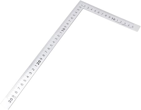 Right Angle Ruler Stainless Steel 90 Degree Square Angle Metric Ruler Right Angle Ruler Stainless Steel 90 Degree Square Angle Metric Ruler