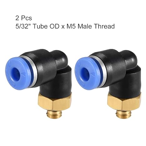B10-02061 4MM o.d tube straight X M5 push in fittings 