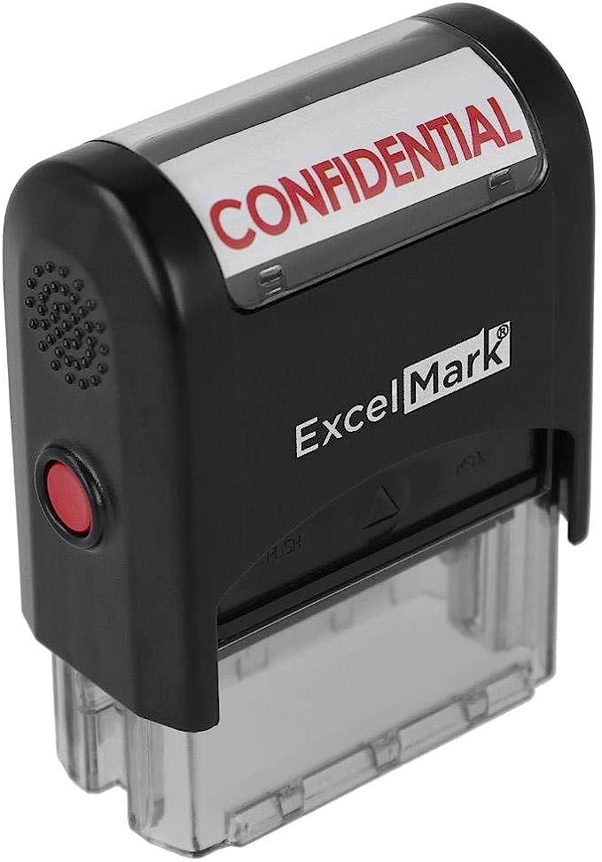 Confidential Seal Security Hide ID Garbled Self-Inking Rubber Stamp Protect hc Confidential Seal Security Hide ID Garbled Self-Inking Rubber Stamp Protect hc