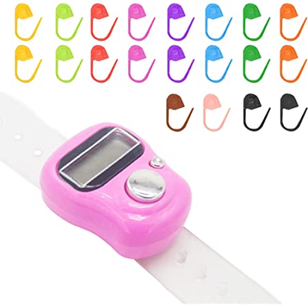 Row Counter Stitch Marker Electronic LCD Display Fitness Knitting Crocheting 