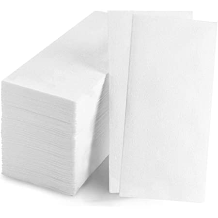 50 LUXURY WHITE AIRLAID PAPER HAND TOWELS /NAPKINS/ DISPOSABLE 8 FOLD 