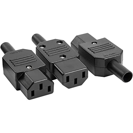 IEC 320 C13 Female Plug Adapter 3pin Socket Power Cord Rewirable Connector LD IEC 320 C13 Female Plug Adapter 3pin Socket Power Cord Rewirable Connector LD