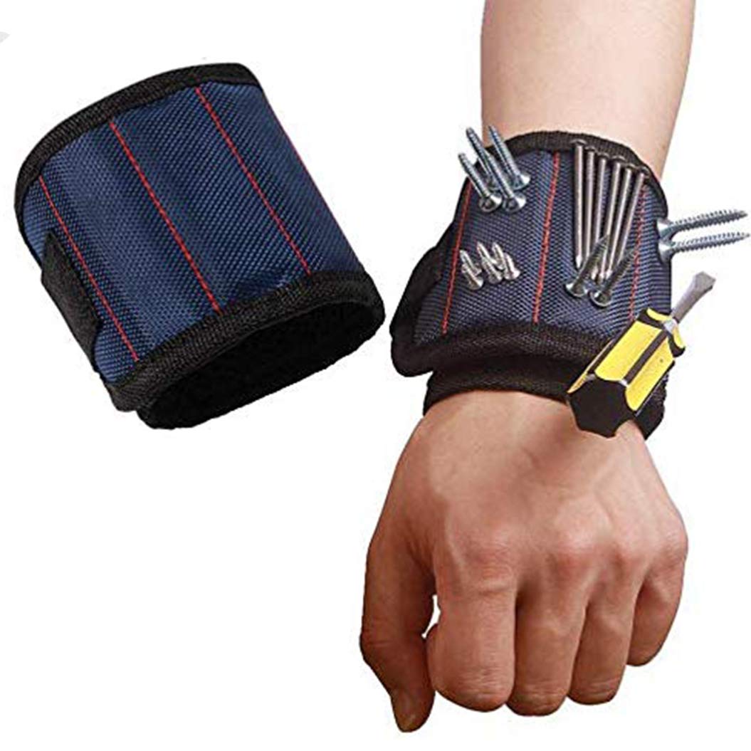 Magnetic Wristband Tool Pick Bag Wrist Pocket Magnet Nails Holder Screw Acc Y5R1 Magnetic Wristband Tool Pick Bag Wrist Pocket Magnet Nails Holder Screw Acc Y5R1