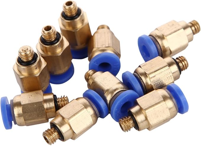 B10-02061 4MM o.d tube straight X M5 push in fittings 