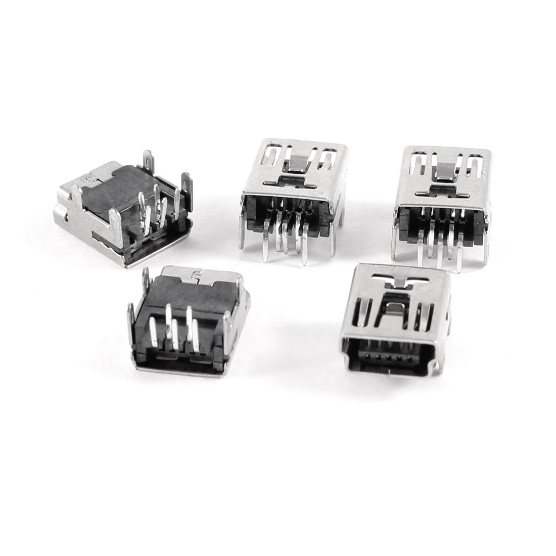 20 Pcs 4 Pin Type B USB Right Angle Female Jack Socket Connector PCB Mount 