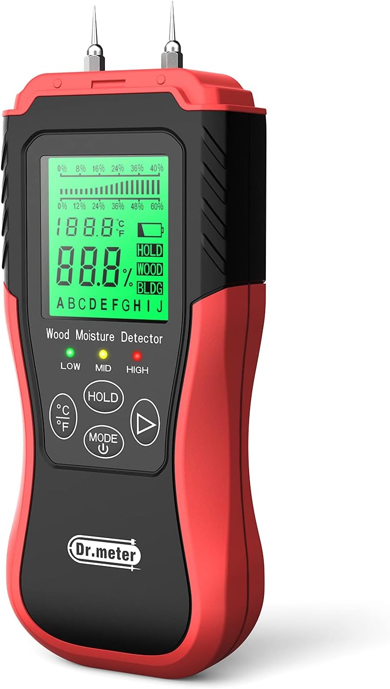 Damp Meter Digital LCD Moisture Detector Wood Humidity Caravan Tester Tool New 