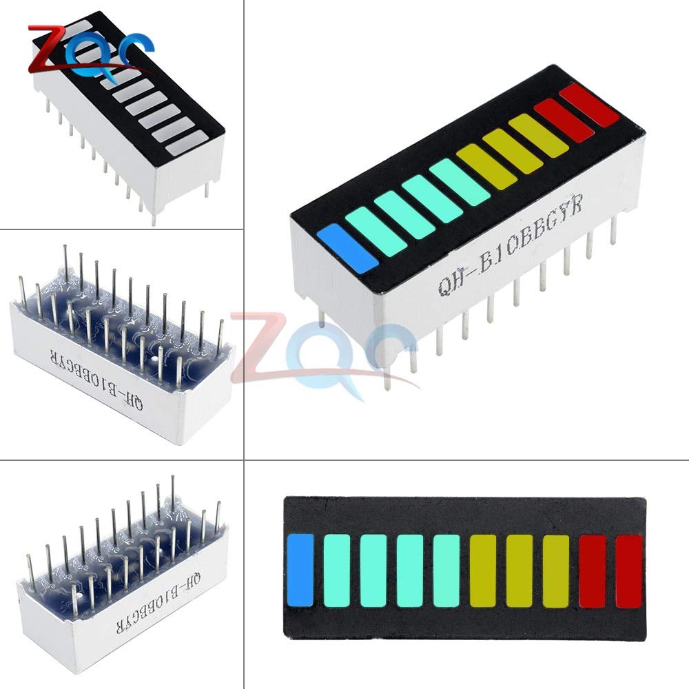 5x/set New 10 Segment Led Bargraph Light Display 4 Colours H_ti 5x/set New 10 Segment Led Bargraph Light Display 4 Colours H_ti