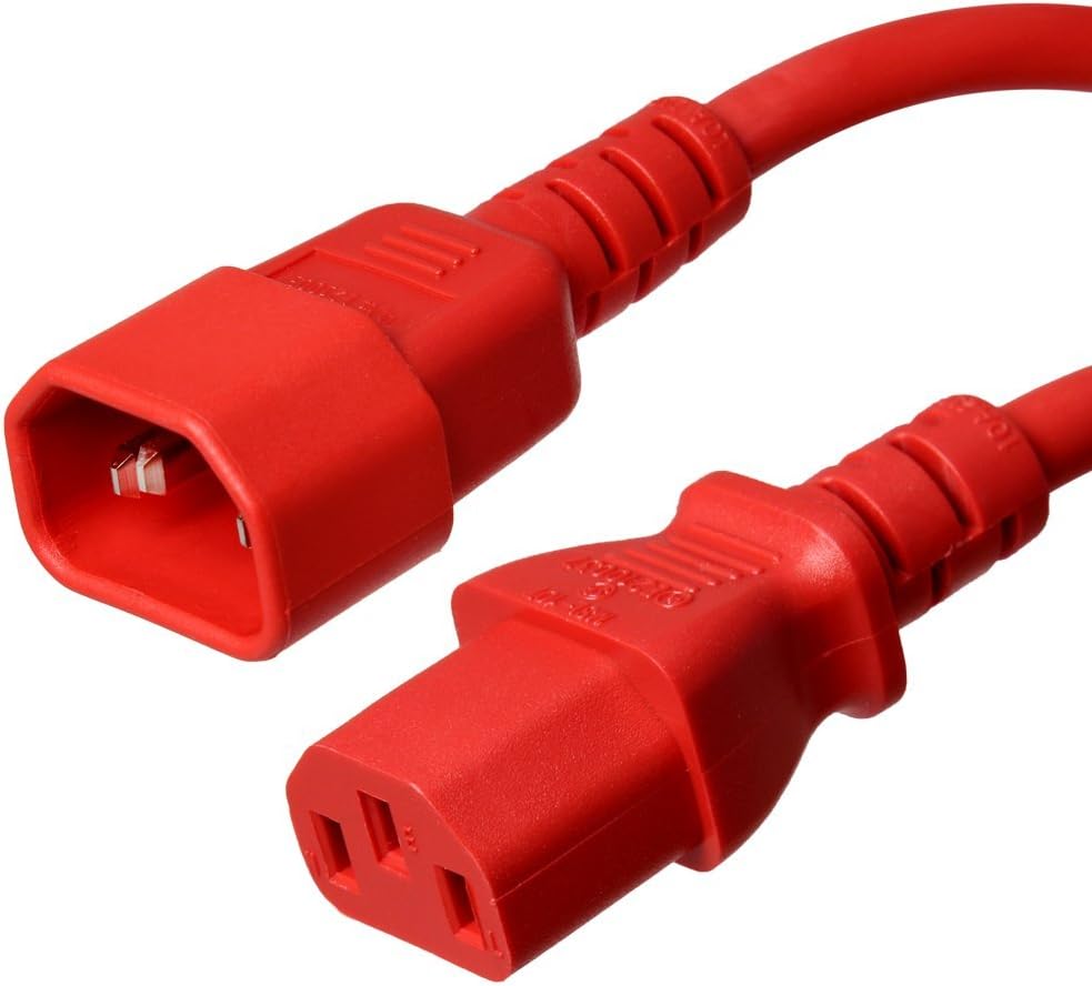 C14 / C13-4 ft Blue Iron Box #IBX-2817 18 AWG 10A/250V IEC 320 Power Cord 