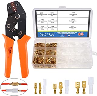 SN-48B Crimp Plier Tool 22-16AWG & 600pcs Female Spade Terminals for Dupont EW 