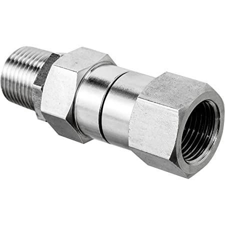 Pressure Washer & Hydraulic F To M Plated Steel Coupling Size 3/8" x 3/8" 