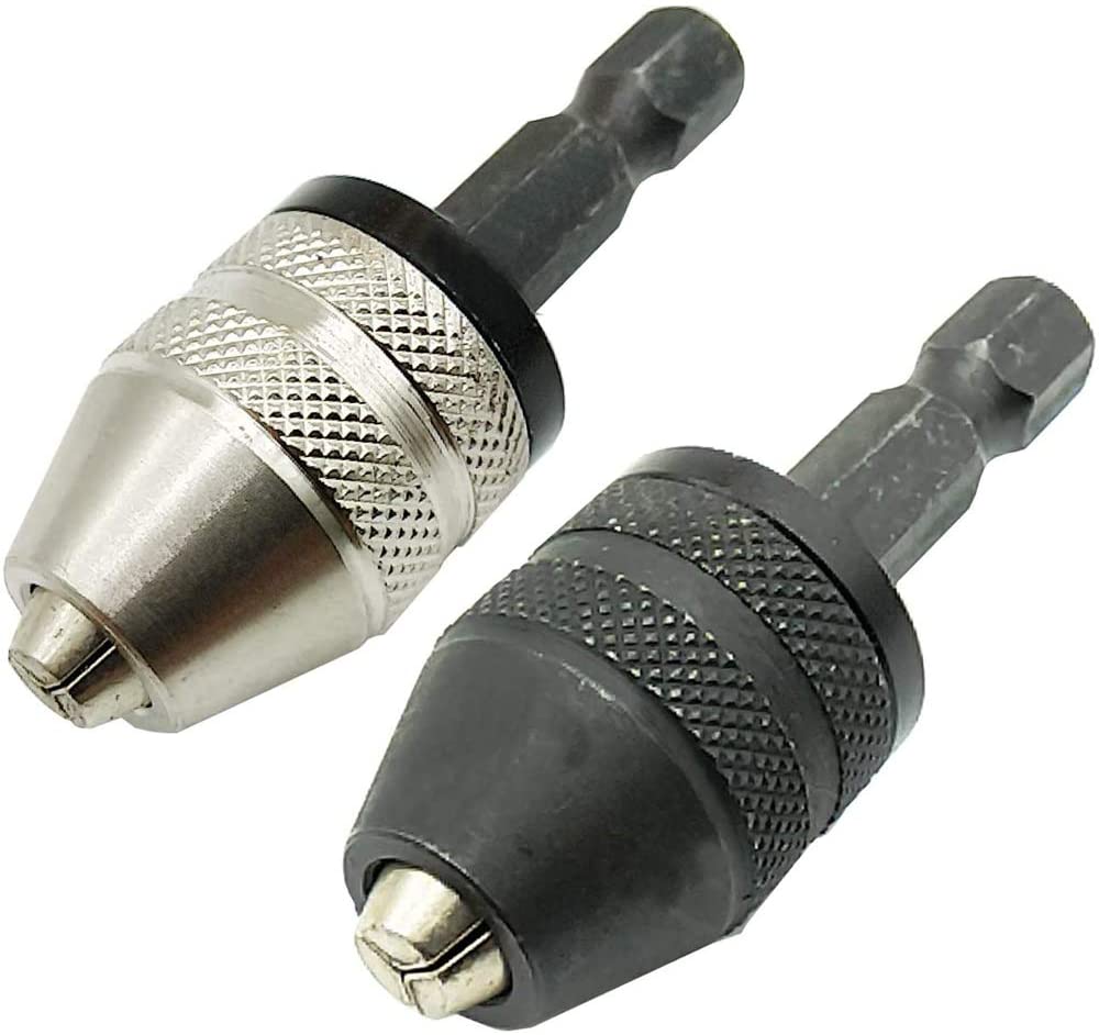 1/4" Mini Power Keyless Drill Bit Chuck Adapter Converter Conversion 0.3-3.6mm 1/4" Mini Power Keyless Drill Bit Chuck Adapter Converter Conversion 0.3-3.6mm