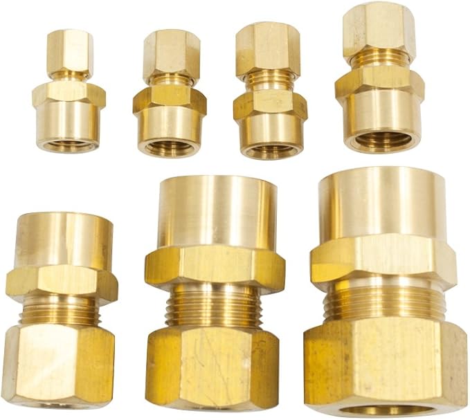FC-6-125N-B Brass Twin Ferrule FEM CONN 6 OD 1/8 NPT BRASS FC-6-125N-B Brass Twin Ferrule FEM CONN 6 OD 1/8 NPT BRASS