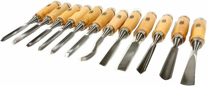 12pc Professional Wood Carving Chisel Set Chisels New TZ WW171 Carpentry 