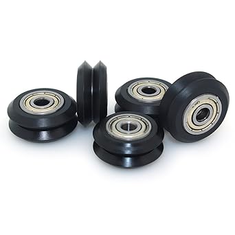 10pcs Plastic Passive Round Wheel Pulley With Bearing Gear 3D Printer POM Kits 