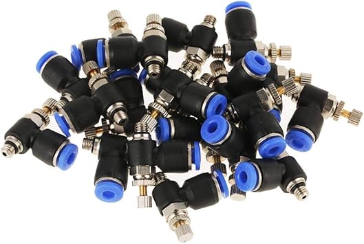 B10-02061 4MM o.d tube straight X M5 push in fittings 