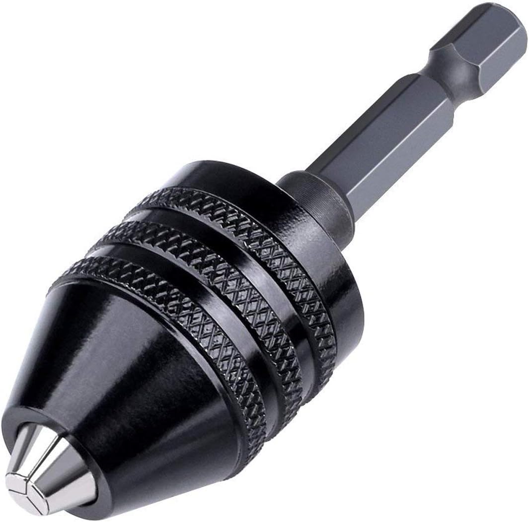 1/4" Mini Power Keyless Drill Bit Chuck Adapter Converter Conversion 0.3-3.6mm 1/4" Mini Power Keyless Drill Bit Chuck Adapter Converter Conversion 0.3-3.6mm