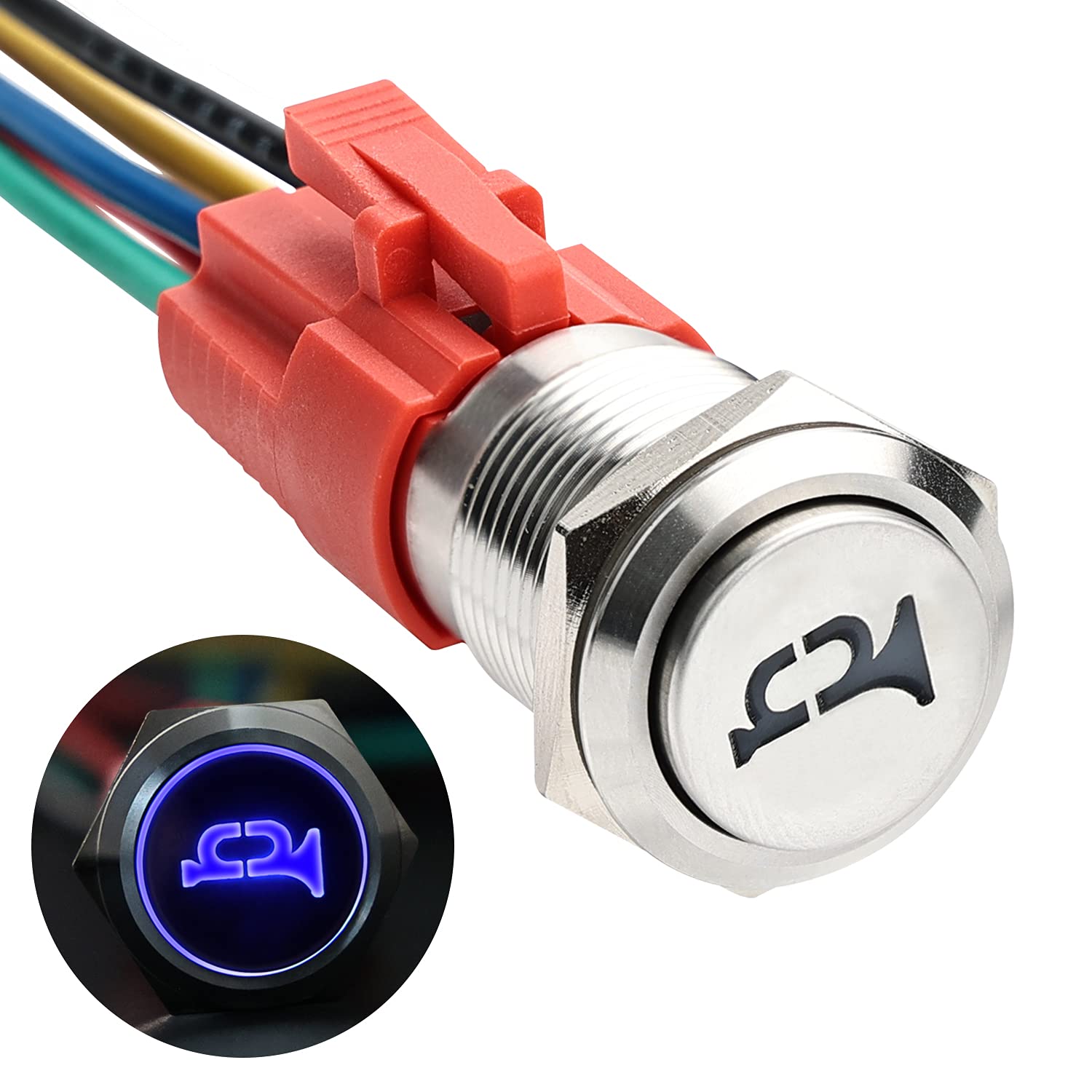 DR 2Pcs Mini 2 pin Round Toggle Self-locking Power ON/OFF Push Button Switch R DR 2Pcs Mini 2 pin Round Toggle Self-locking Power ON/OFF Push Button Switch R