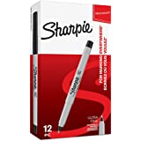 KaiKaiYingBiye Black Permanent Marker Pens Fine Point Tip Sharp 6 x Pen Pack UK 