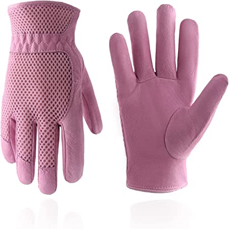 Spear & Jackson Kew Gardens Collection Ladies Medium Leather Palm M Pink Spear & Jackson Kew Gardens Collection Ladies Medium Leather Palm M Pink