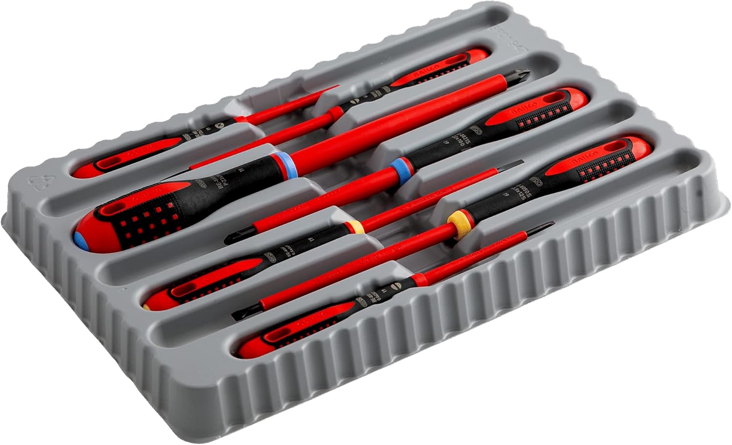 Bahco ERGO 5 Piece Slim 1000v VDE Phillips PH & Slot Screwdriver Set BE-9881SL 