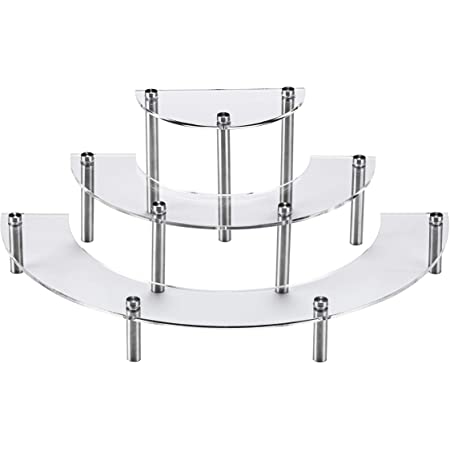 3Step Tier Craft Fair Tiered Display Stand Acrylic Nail Polish Jewellery Plinth☃ 3Step Tier Craft Fair Tiered Display Stand Acrylic Nail Polish Jewellery Plinth☃
