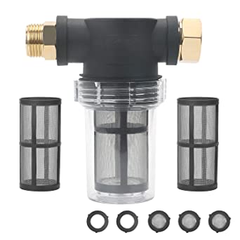 Car Water Filter 3/4" Wash Pressure Water Pump Inlet Hose Pipe Inline Filter Car Water Filter 3/4" Wash Pressure Water Pump Inlet Hose Pipe Inline Filter