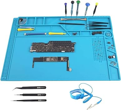 UK Anti Static Magnetic Heat Insulation Silicone Pad Desk Mat For Solder UK Anti Static Magnetic Heat Insulation Silicone Pad Desk Mat For Solder