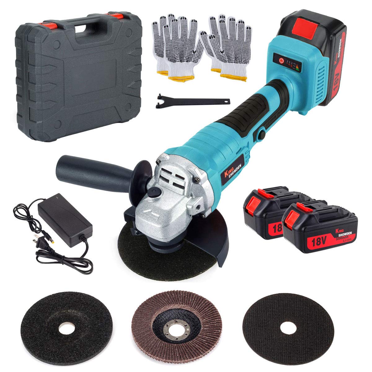 For BL1830&ABV BAT 18V 125mm Electric Cordless Brushless Angle Grinder Tool Bare 