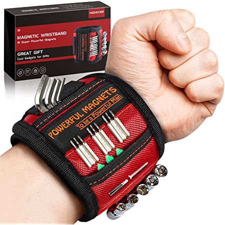 Magnetic Wristband Tool Pick Bag Wrist Pocket Magnet Nails Holder Screw Acc Y5R1 Magnetic Wristband Tool Pick Bag Wrist Pocket Magnet Nails Holder Screw Acc Y5R1
