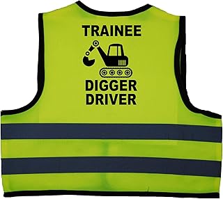 Hi Vis Safety Jacket Vest Children's Kids Personalised Own Words Size 0-9Years Hi Vis Safety Jacket Vest Children's Kids Personalised Own Words Size 0-9Years