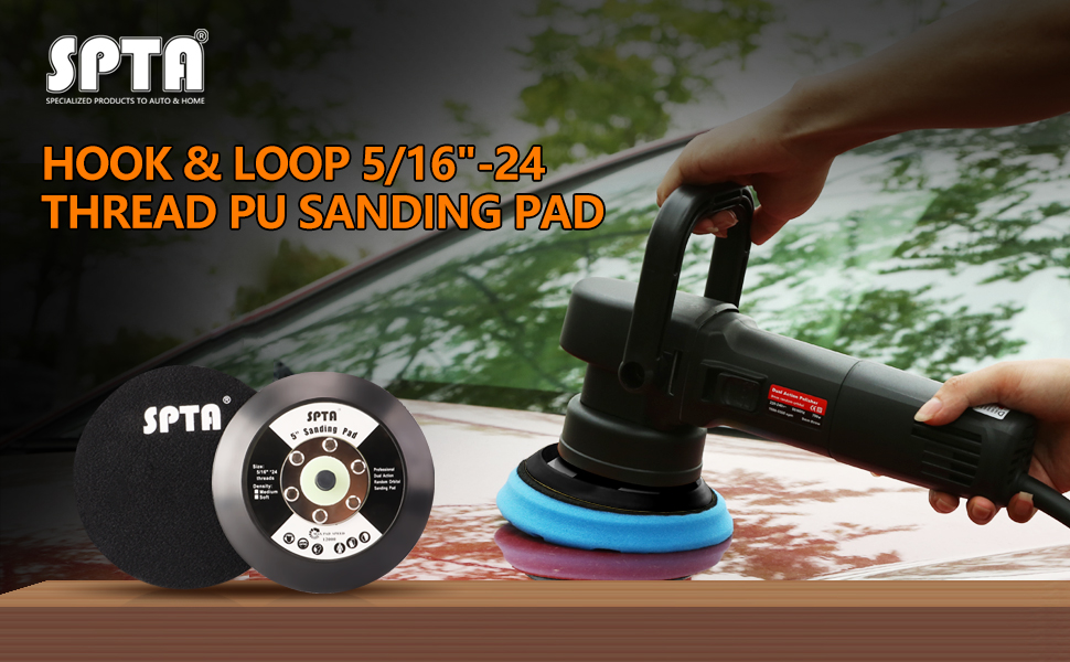 5'' 125mm Orbital Sander Hook And Loop Backing Pad Rotary Sponge Pad Sanding Pad 