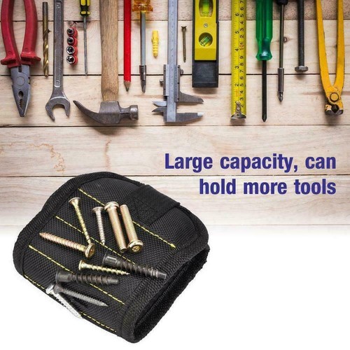 Magnetic Wristband Tool Pick Bag Wrist Pocket Magnet Nails Holder Screw Acc Y5R1 Magnetic Wristband Tool Pick Bag Wrist Pocket Magnet Nails Holder Screw Acc Y5R1