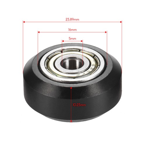 10pcs Plastic Passive Round Wheel Pulley With Bearing Gear 3D Printer POM Kits 