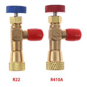 2pcs R410A R22 Refrigeration Charging Adapter for 1/4" Safety Valve ServicH WY 2pcs R410A R22 Refrigeration Charging Adapter for 1/4" Safety Valve ServicH WY