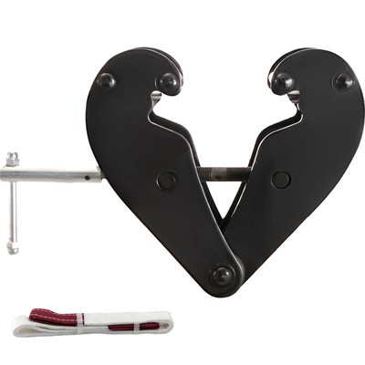 1Ton Beam Clamp I Beam Lifting Clamp Heavy Duty Beam Hangers in Black 
