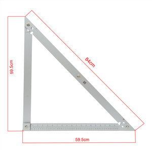 Professional Large 24" Builders Folding Angle Floor Ruler Aluminium Lightweight Professional Large 24" Builders Folding Angle Floor Ruler Aluminium Lightweight
