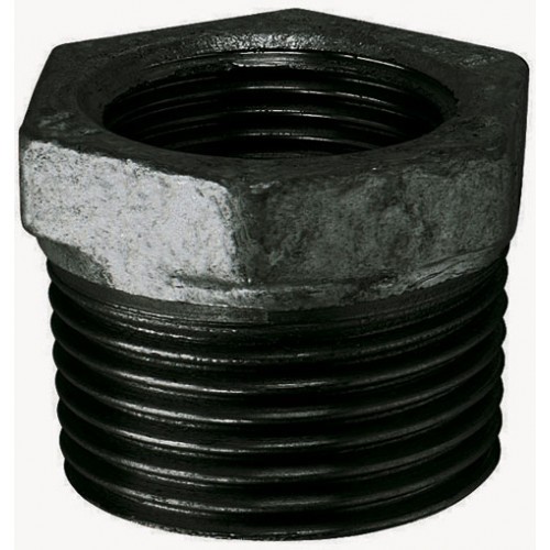 1-1/2" X 3/4" BSP Reducing Bush Black Malleable Iron Pipe Fitting 1-1/2" X 3/4" BSP Reducing Bush Black Malleable Iron Pipe Fitting
