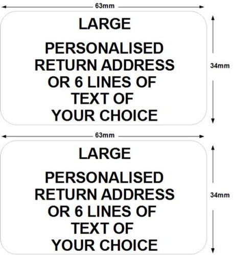 504 Large stickers labels personalised return address 504 Large stickers labels personalised return address