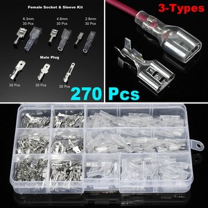 Terminals Crimp Connector Male Spade Electrical Wire 2.8/4.8/6.3MM+Housing Set Terminals Crimp Connector Male Spade Electrical Wire 2.8/4.8/6.3MM+Housing Set