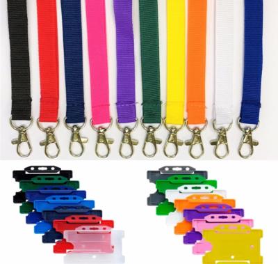 Plain 15mm ECO FRIENDLY Lanyard Neck Strap With ECO FRIENDLY ID Card Holder 