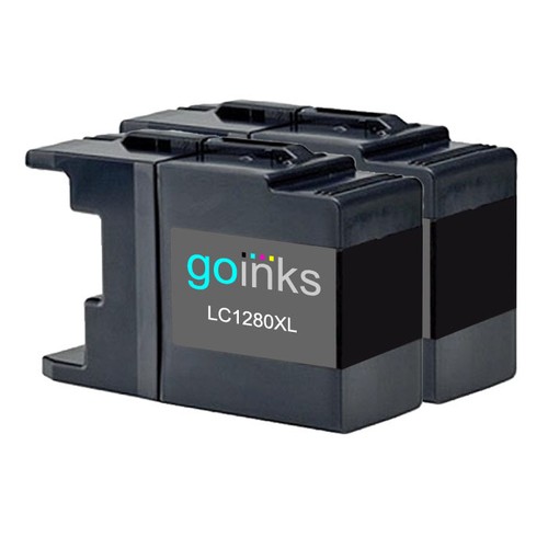 2 Black XL Ink Cartridges to replace Brother LC1280Bk non-OEM Compatible 2 Black XL Ink Cartridges to replace Brother LC1280Bk non-OEM Compatible