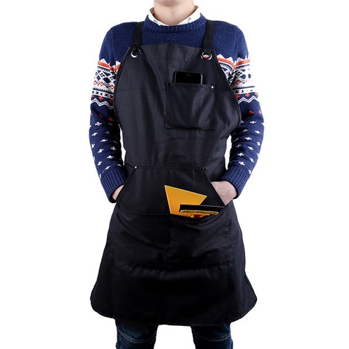 Unisex Work Apron With Utility Tool Pockets Waxed Canvas One Size 8C Unisex Work Apron With Utility Tool Pockets Waxed Canvas One Size 8C