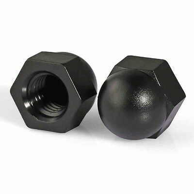 M5 M6 M8 M10 M12 M14 M16 M18 M20 M22 M24 Black Nut Bolt Dome Cap Caps Cover Hex 
