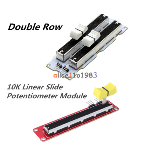 10K Double/Single Linear Slide Potentiometer Module Arduino Electronic Block 10K Double/Single Linear Slide Potentiometer Module Arduino Electronic Block