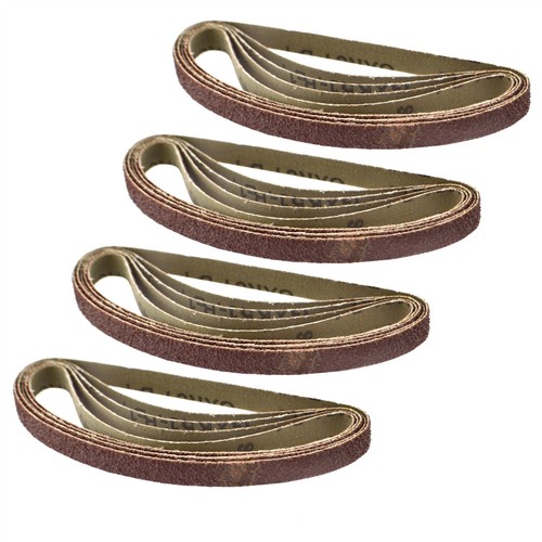 Belt Power Finger File Sander Abrasive Sanding Belts 330mm x 10mm 40 Grit 20 P 