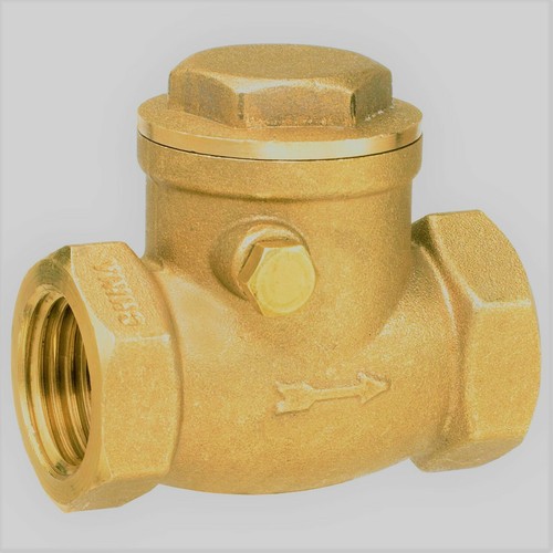 1 1/4" Brass Swing IPS 200WOG Check Valve Threaded Plumbing Fitting 1 1/4" Brass Swing IPS 200WOG Check Valve Threaded Plumbing Fitting