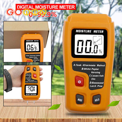 Damp Meter Digital LCD Moisture Detector Wood Humidity Caravan Tester Tool New 