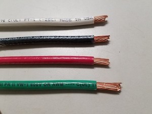1 AWG Gauge THHN THWN Stranded Copper Building Wire 600V Black Green Red White 1 AWG Gauge THHN THWN Stranded Copper Building Wire 600V Black Green Red White